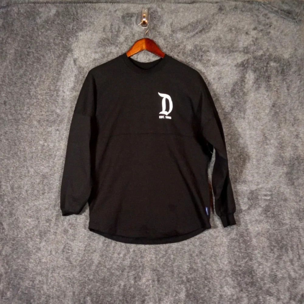 Spirit Jersey Disneyland Resort black long sleeve women's small
